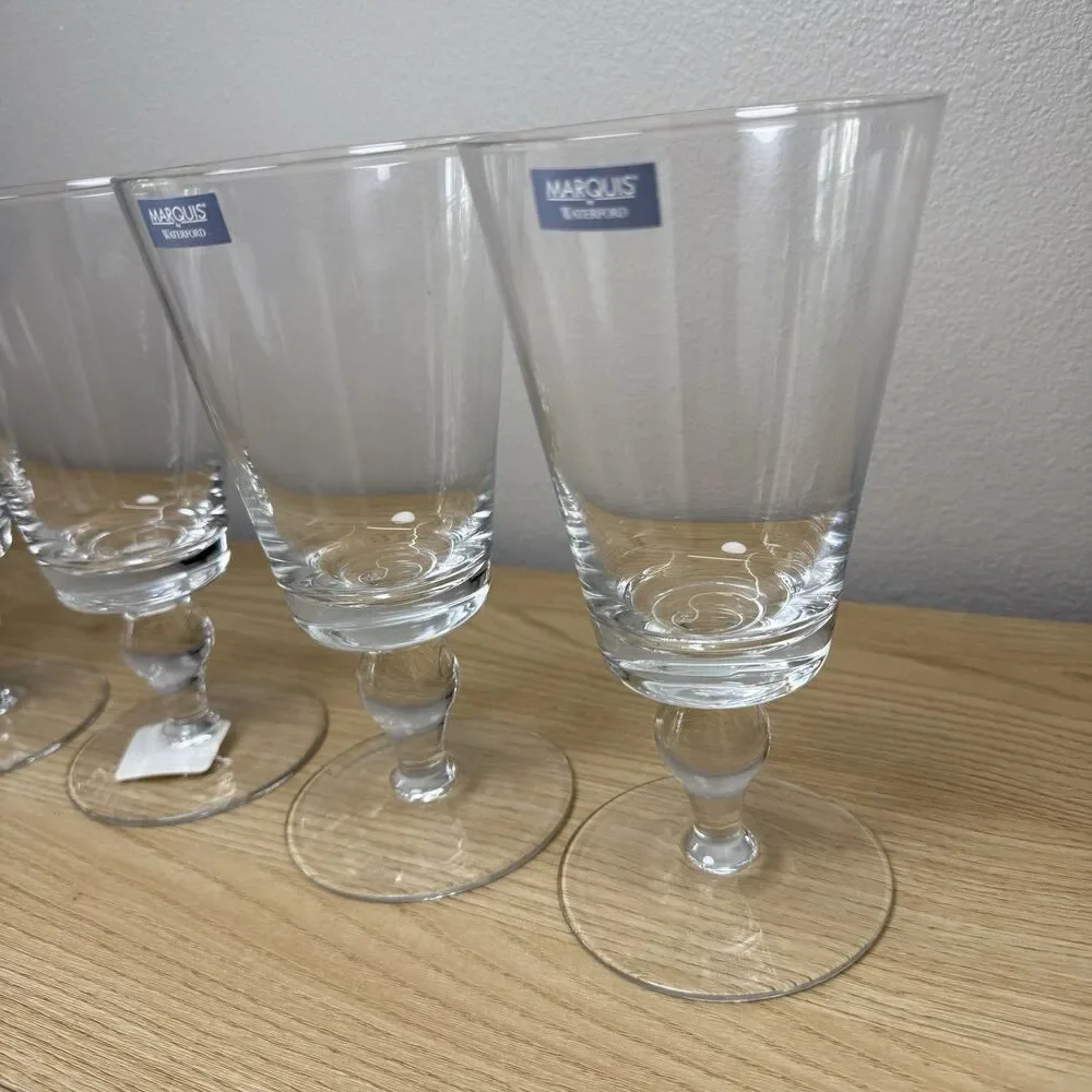 Marquis by Waterford Set Of 4 Red Wine Goblets Crystal Cristal Dining Glass Cup